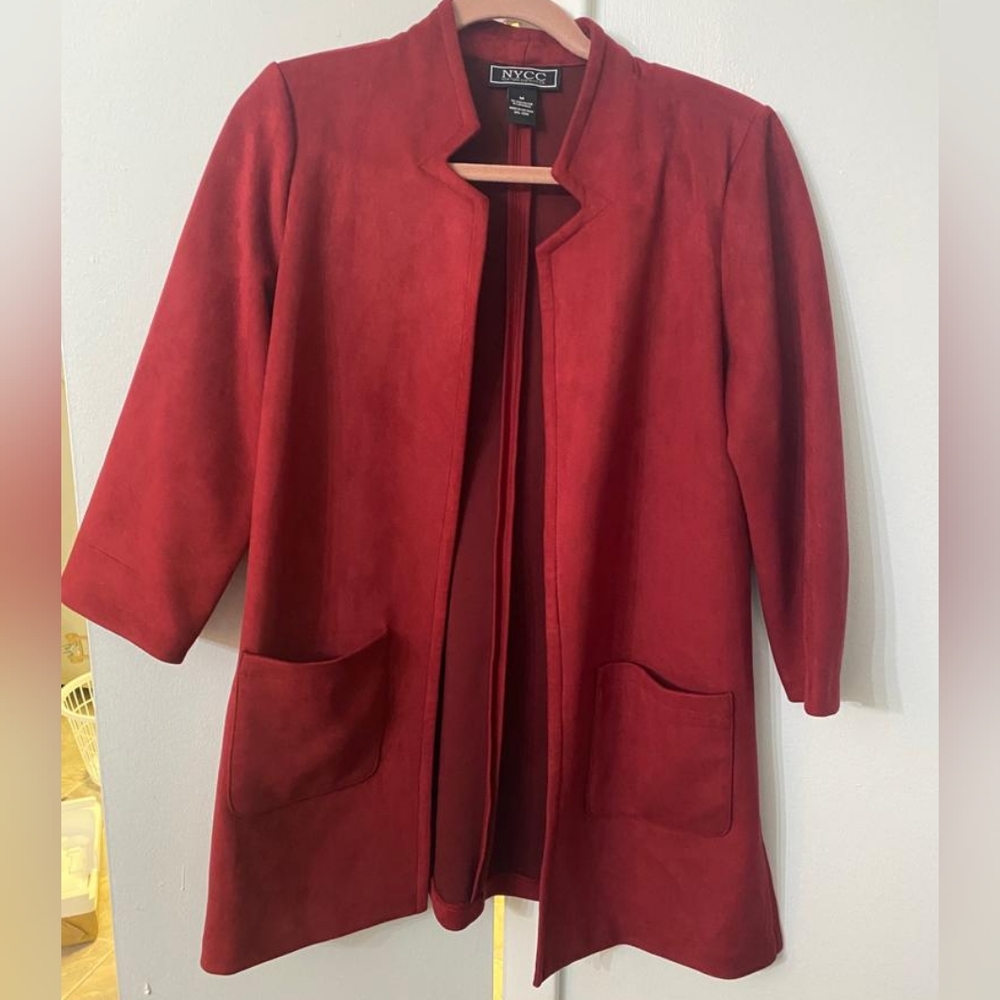 Women's Size Large Deep Pink Blazer